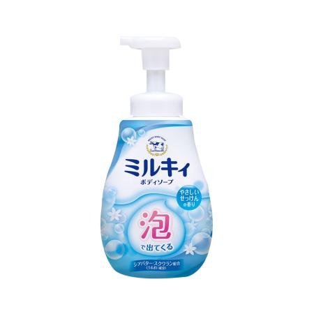 COW牛乳石碱清新皂香泡沫沐浴露 600ml